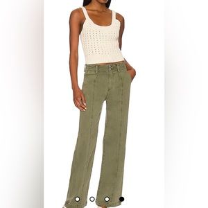 Paige Brooklyn Seamed Wide Leg Pant. Size 30. Worn once.